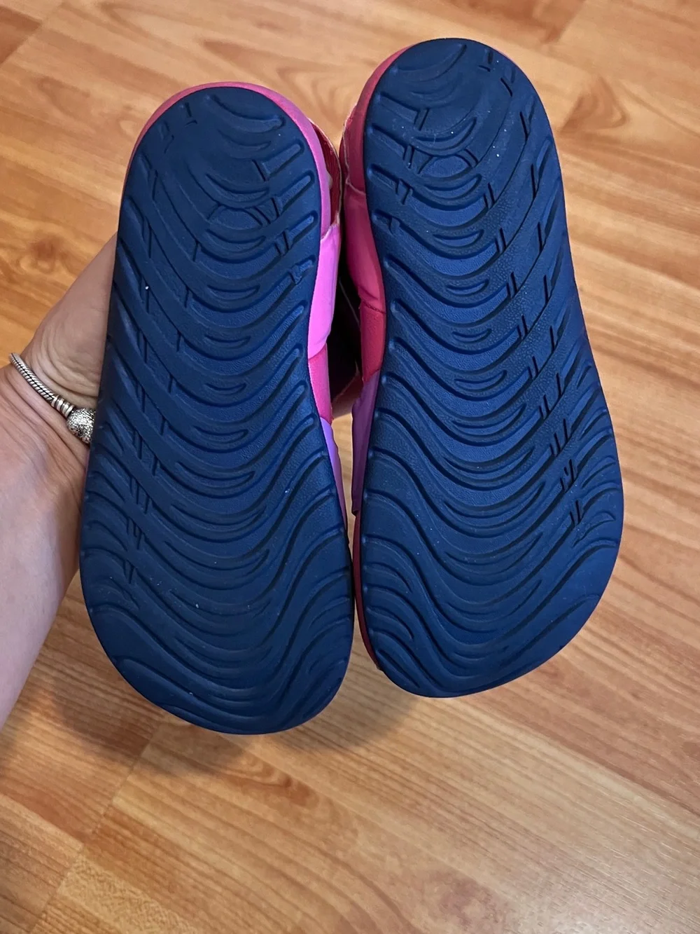 Nike Kids Purple and Pink Closed-Toe Water Sandals